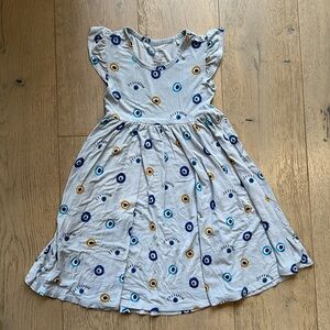 Posh Peanut little girl blue evil eye dress